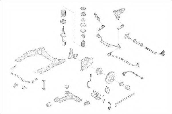 DELPHI OPEL03859F Підвіска колеса