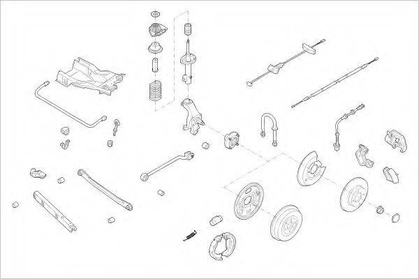 DELPHI FORD01296R Підвіска колеса