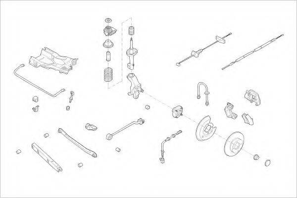 DELPHI FORD03914R Підвіска колеса