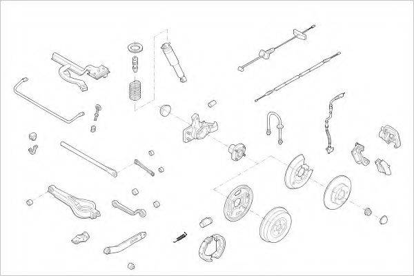 DELPHI FORD01589R Підвіска колеса