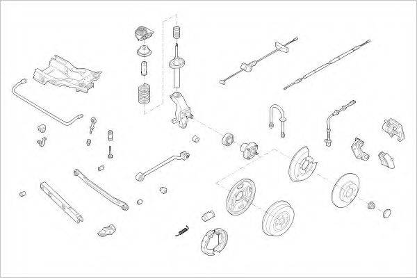 DELPHI FORD05822R Підвіска колеса