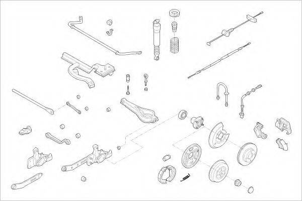 DELPHI FORD05827R Підвіска колеса