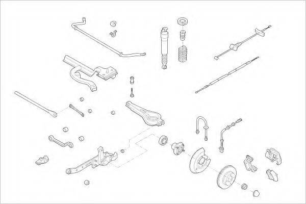 DELPHI FORD05829R Підвіска колеса