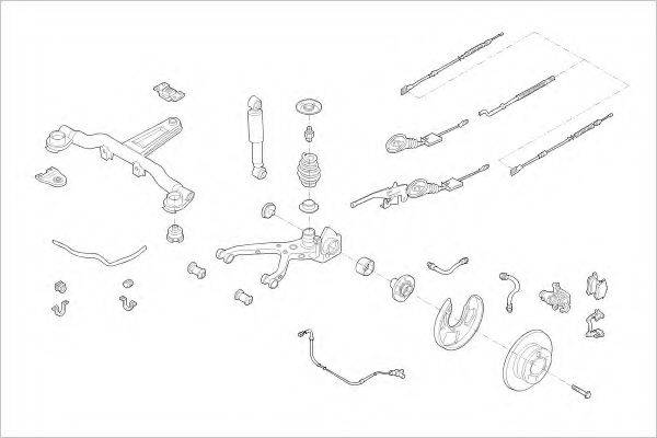 DELPHI FORD07812R Підвіска колеса