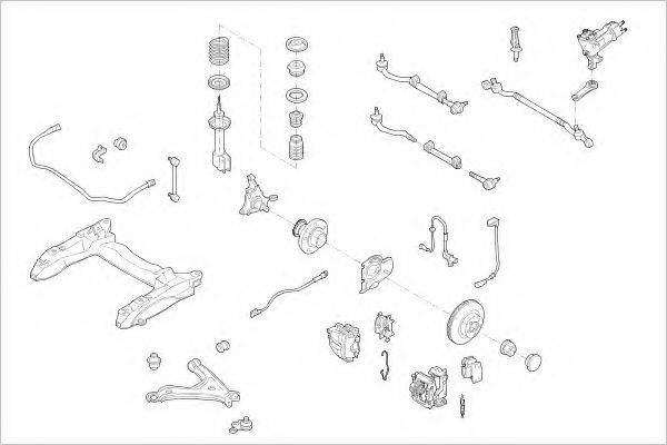 DELPHI OPEL01220F Підвіска колеса