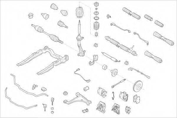 DELPHI OPEL04741F Підвіска колеса