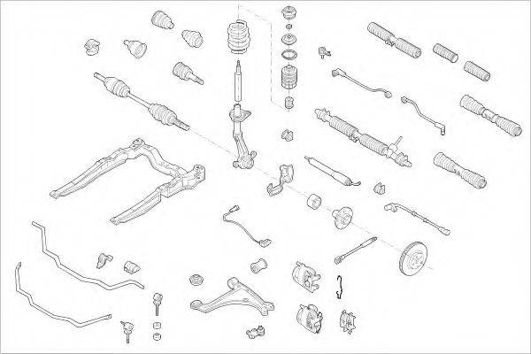 DELPHI OPEL01006F Підвіска колеса