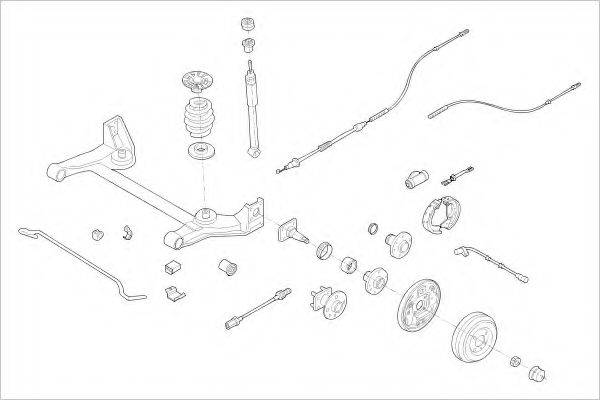 DELPHI OPEL00982R Підвіска колеса