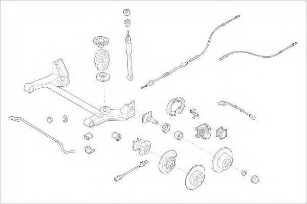 DELPHI OPEL00999R Підвіска колеса