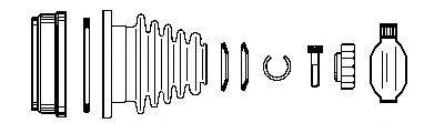 FARCOM 134296 Шарнірний комплект, приводний вал