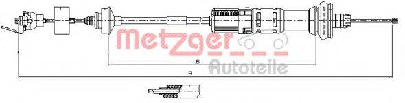 METZGER 113059 Трос, управління зчепленням