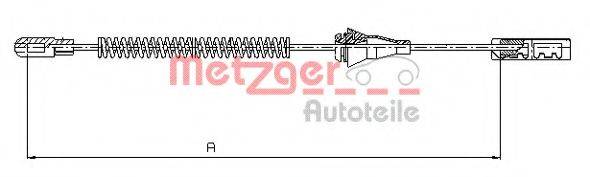 METZGER 115763 Трос, стоянкова гальмівна система