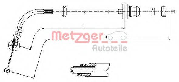 METZGER 41322 Тросик газу