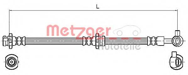 METZGER 4110132 Гальмівний шланг