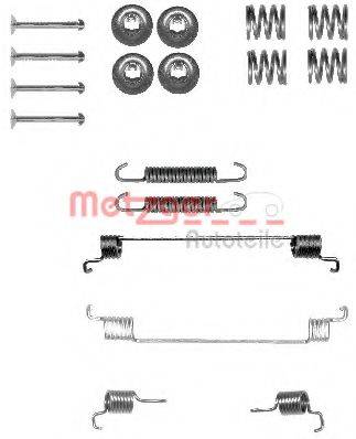 METZGER 1050014 Комплектуючі, гальмівна колодка