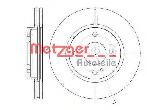 METZGER 6129910 гальмівний диск