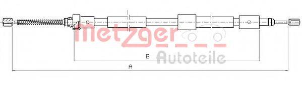 METZGER 104562 Трос, стоянкова гальмівна система