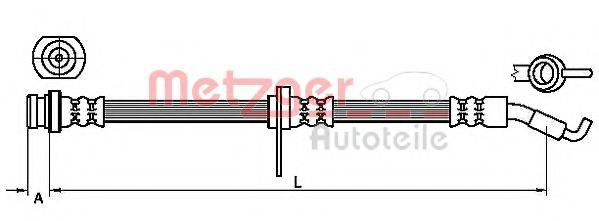 METZGER 4110468 Гальмівний шланг