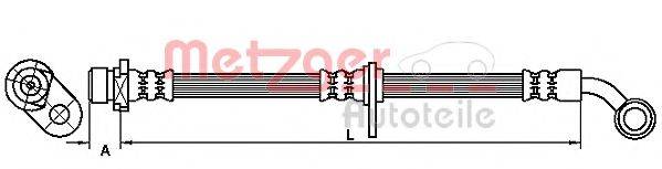 METZGER 4111069 Гальмівний шланг