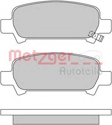 METZGER 1170167 Комплект гальмівних колодок, дискове гальмо