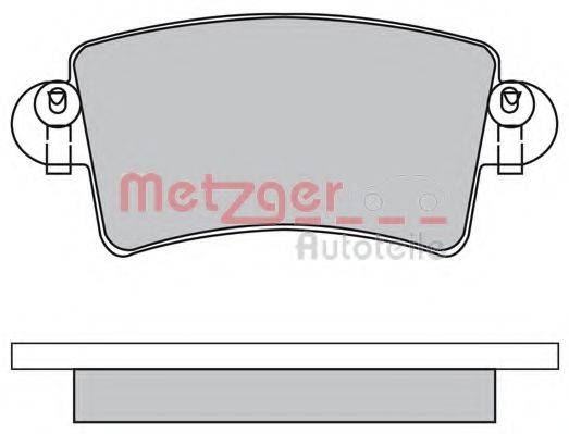 METZGER 1170171 Комплект гальмівних колодок, дискове гальмо