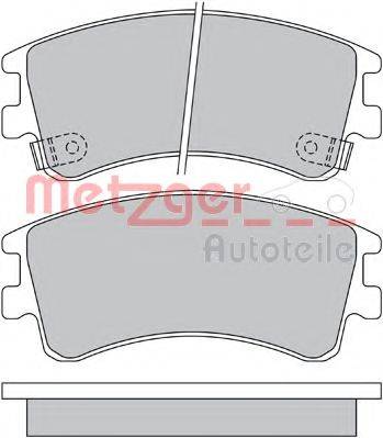 METZGER 1170200 Комплект гальмівних колодок, дискове гальмо