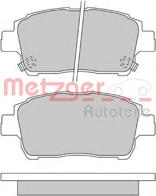 METZGER 1170322 Комплект гальмівних колодок, дискове гальмо