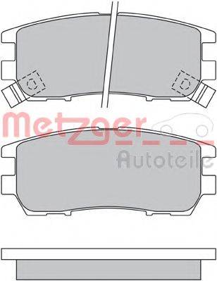 METZGER 1170529 Комплект гальмівних колодок, дискове гальмо
