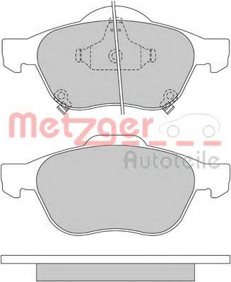 METZGER 1170587 Комплект гальмівних колодок, дискове гальмо