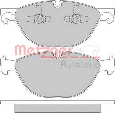 METZGER 1170592 Комплект гальмівних колодок, дискове гальмо