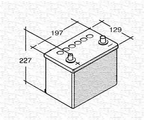 MAGNETI MARELLI 067151300002 Стартерна акумуляторна батарея; Стартерна акумуляторна батарея