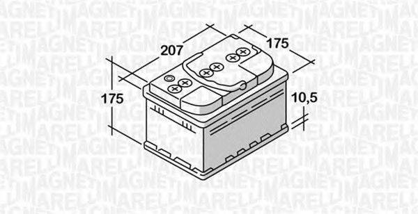 MAGNETI MARELLI 068044042030 Стартерна акумуляторна батарея