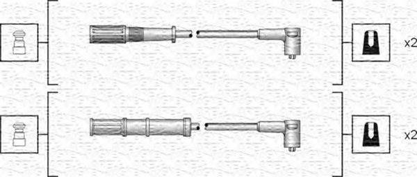 MAGNETI MARELLI 941318111161 Комплект дротів запалювання