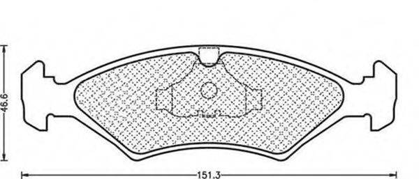 MAGNETI MARELLI 430216171016 Комплект гальмівних колодок, дискове гальмо