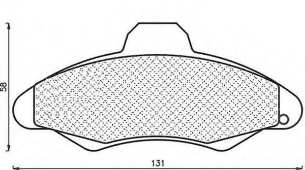 MAGNETI MARELLI 430216171056 Комплект гальмівних колодок, дискове гальмо