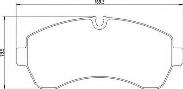 MAGNETI MARELLI 363700036026 Комплект гальмівних колодок, дискове гальмо