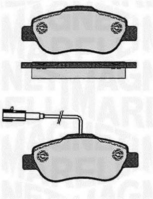 MAGNETI MARELLI 363916060215 Комплект гальмівних колодок, дискове гальмо