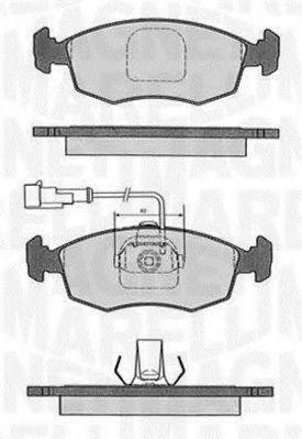 MAGNETI MARELLI 363916060232 Комплект гальмівних колодок, дискове гальмо