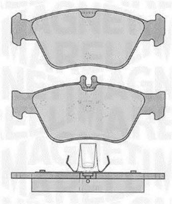 MAGNETI MARELLI 363916060310 Комплект гальмівних колодок, дискове гальмо