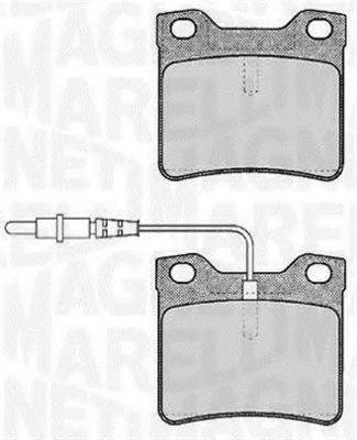 MAGNETI MARELLI 363916060375 Комплект гальмівних колодок, дискове гальмо