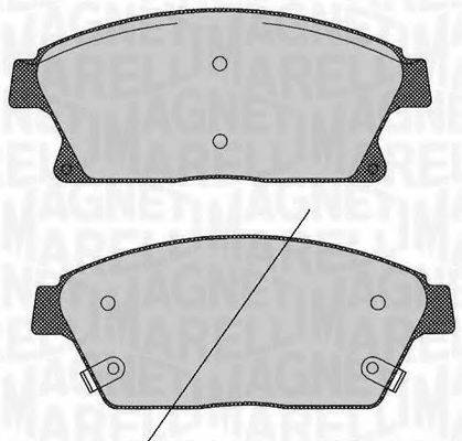 MAGNETI MARELLI 363916060424 Комплект гальмівних колодок, дискове гальмо