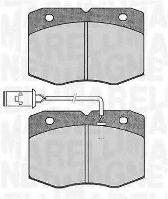 MAGNETI MARELLI 363916060475 Комплект гальмівних колодок, дискове гальмо