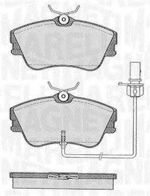 MAGNETI MARELLI 363916060528 Комплект гальмівних колодок, дискове гальмо