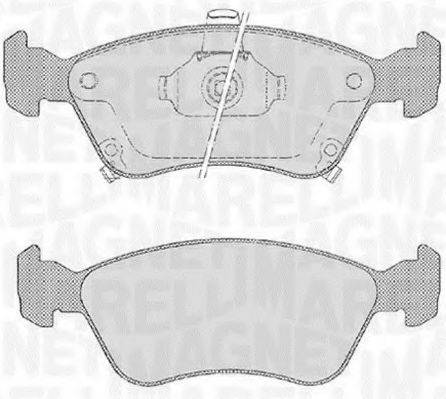 MAGNETI MARELLI 363916060532 Комплект гальмівних колодок, дискове гальмо