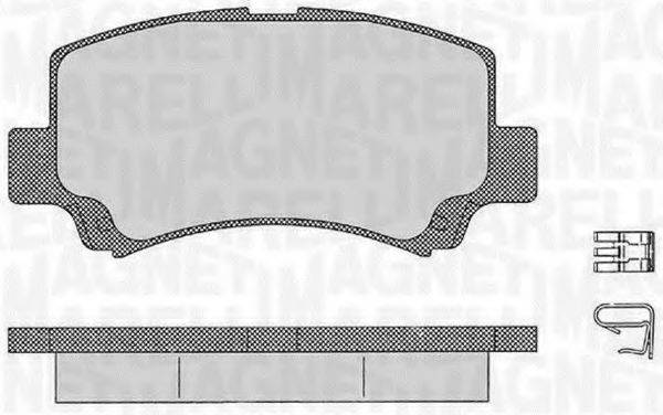 MAGNETI MARELLI 363916060534 Комплект гальмівних колодок, дискове гальмо