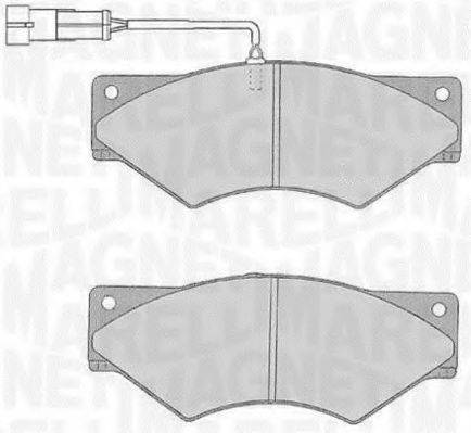 MAGNETI MARELLI 363916060546 Комплект гальмівних колодок, дискове гальмо