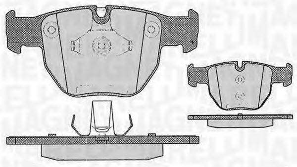 MAGNETI MARELLI 363916060580 Комплект гальмівних колодок, дискове гальмо