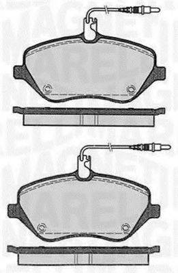 MAGNETI MARELLI 363916060615 Комплект гальмівних колодок, дискове гальмо