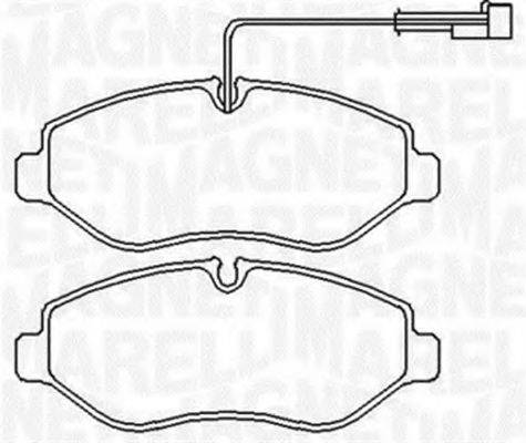 MAGNETI MARELLI 363916060650 Комплект гальмівних колодок, дискове гальмо