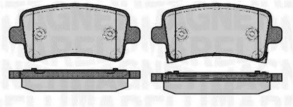 MAGNETI MARELLI 363916060690 Комплект гальмівних колодок, дискове гальмо